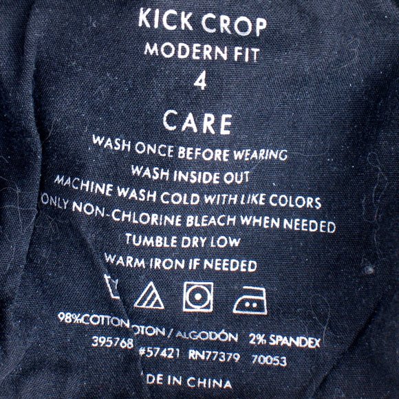 Ann Taylor Kick Crop Bootcut Jeans Modern Fit Sz 4 - Picture 4 of 4